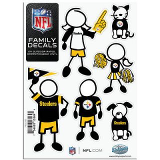 Pittsburgh Steelers Family Decals Set of 6
