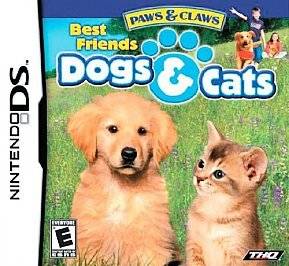 Nintendo DS Game Paws and Claws Best Friends Dogs and Cats  $4 ships 