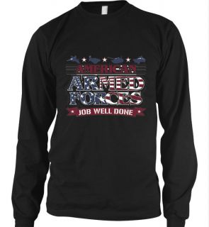 American Armed Forces Job Well Done Patriotic Military Flag Tank 