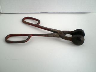 Antique Blacksmith Tool OR Cast Iron Curling (Hot) Iron with DIXIE 1 