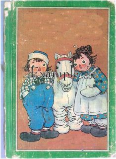 RAGGEDY ANN&ANDY & CAMEL WITH WRINKLED KNEES*OLD PRINT REPRODUCED 