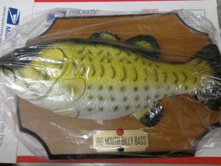 Vintage Gemmy 1998 BIG MOUTH BILLY BASS Animated Singing Fish