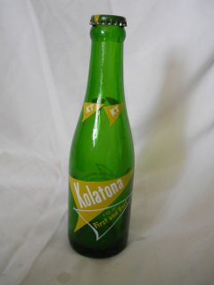 Kolatona 7 Fl. Oz. Soda Pop Bottle with Bottle Cap, Huntington, In 