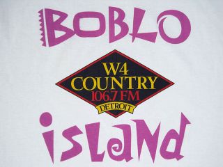 WOW 90s vintage BOBLO ISLAND T SHIRT detroit WINDSOR ontario XL