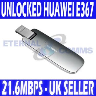 UNLOCKED HUAWEI E367 28.8mbps HSPA+ USB MOBILE BROADBAND DONGLE MODEM 