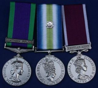 Northern Ireland Falklands LS GC Medal Trio   Stunning