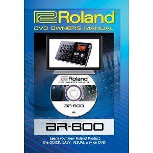 roland dvd owners manual Boss BR 800