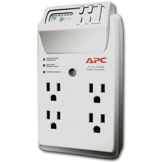 APC P4GC 4 OUTLET SURGE PROTECTOR WALL TAP WITH LCD TIMERPart# P4GC