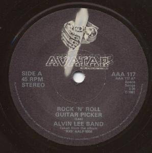 ALVIN LEE BAND rock n roll guitar picker 7 b/w dangerous world 