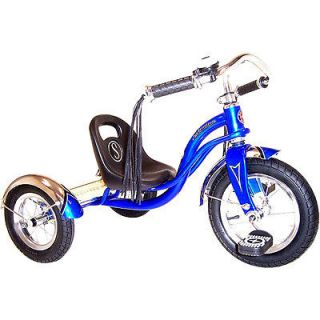 New Schwinn 12 Roadster Kid/Baby/Trike/Tricycle/Blue with Chrome 