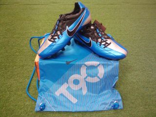 Nike Total90 T90 Laser IV KL FG Blue/Black New Authentic Soccer Cleat 