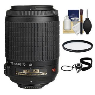 Nikon 55 200mm VR DX AF S Lens for D3100 D3200 D5100 DSLR Camera USA