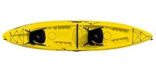 Ocean Kayak Malibu 2 XL Tandem sit on top Kayak yellow w/paddles and 