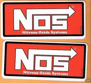 NOS Nitrous Racing Decals Stickers 5 1/2 Size New