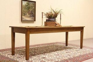 Oak Antique 1900 Dining or Library 8 Table