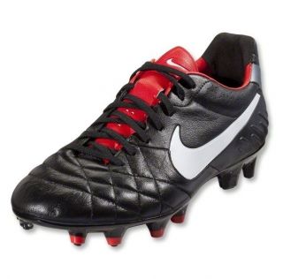 Nike Tiempo Legend IV FG Soccer Cleats (Black/Challen​ge Red)