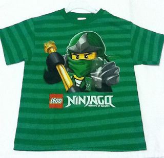   Ninjago Boys LLOYD Short Sleeve T Shirt Tee Ninja Sz 5 6 Green Ninja