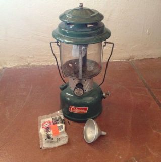 Coleman Two Mantle Lantern 220F 1968 With Funnel