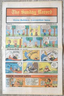 BERGEN COUNTY NJ RECORD SUNDAY COMICS 3/22 1981 Dallas Uncle Arts 