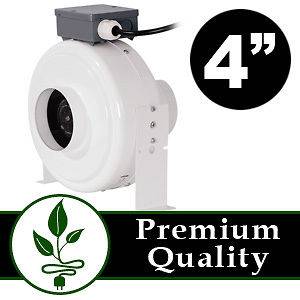 Inline Duct Fan Blower Hydroponic Grow Room Air Vent Exhaust 190 