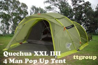   Waterproof Pop Up Camping Tent 2 Seconds XXL IIII, 4 Man Double Lining