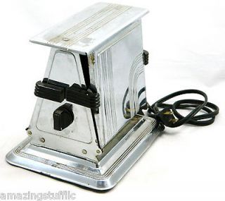 vintage toaster manning bowman 82 2 slice art deco electric metal one 