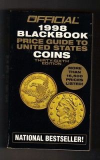 BLACKBOOK PRICE GUIDE TO UNITED STATES COINS 1998