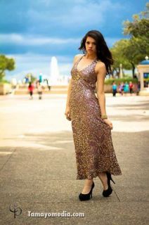 ADRIANNA PAPELL Silk Gold SEQUIN $375 Ballroom Dress GOWN Size 8