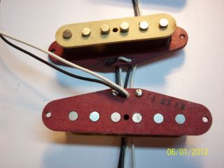 Red Bobbin Fullerton Style Pickup set for Fender Strat