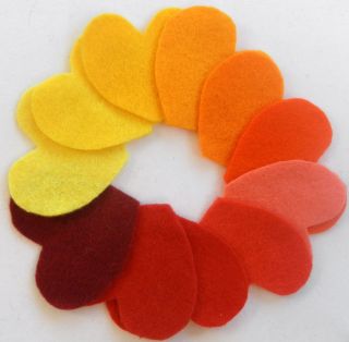   Mix 12 inch / 30cm Squares ~ Red, Yellow Orange Shades   Reds, Yellows
