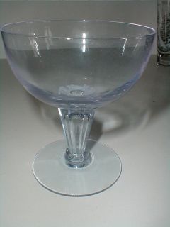 Tiffin/Francis​can Orchid TWILIGHT BLUE Glass Champagne Goblet/Tall 