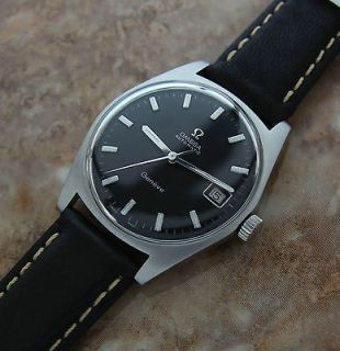 SUPER RARE OMEGA MENS GENEVE AUTOMATIC STAINLESS DATE FUNC VINTAGE 