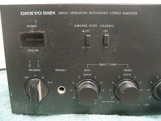 Onkyo A 8017 Integra Servo Operation Integrated Stereo Amplifier