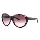 Tom Ford Rania TF169 S 48F Purple Full Rim Oversized Sunglasses