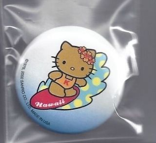 Sanrio Hello Kitty Hawaii Pin Badge Button Polka Dot