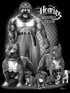 Homie Signature DGA t shirt Kennel Club Pit Bull Puppies sizes 