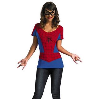 Spider Girl Alternative T Shirt & Mask Size 12 14 Superhero Costume 
