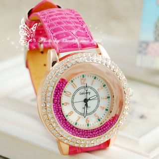 Unique shell large size nobby dial fashion style quartz womens watch