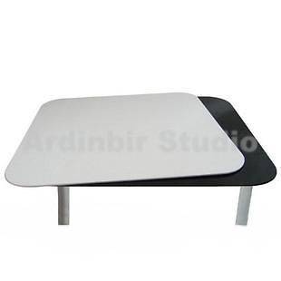 Black/White Acrylic Riser Display Table, Photo Studio
