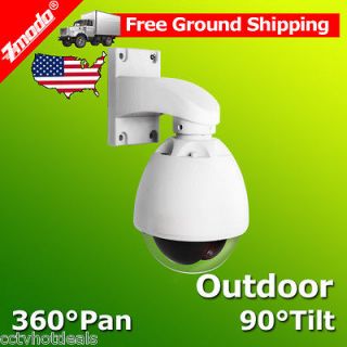   Pan 90°Tilt Indoor/Outdoor Dome Weatherproof CCTV Surveillance Camera