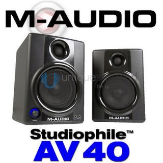 Audio AV40 AV 40 4 Desktop Powered Monitor Speakers Gen2 (Pair)