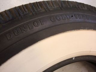 NOS Dunlop Goldseal Tire WIDE WHITE WALL 5.50 / 5.90  15