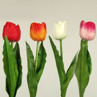 Single REAL TOUCH Artificial Tulip in 4 Colours