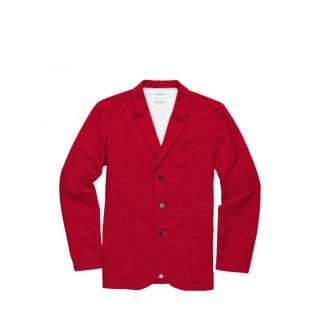 NORSE PROJECTS BRAND NEW AGDER BLAZER S/S 2012 SZ. L RED
