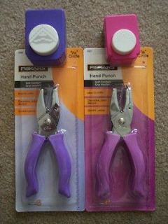 NEW Paper Punches for Crafts 2 Fiskars & 2 all Night Media