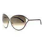 Tom Ford Sienna TF178 S 48F Golden/Brown Full Rim Oversized Sunglasses
