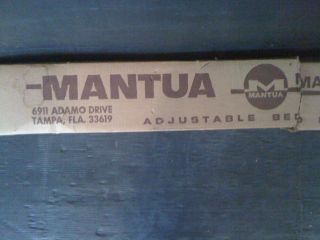 Vintage Steel Adjustable Bed Frame Never Used in Box by Mantua Mfg 