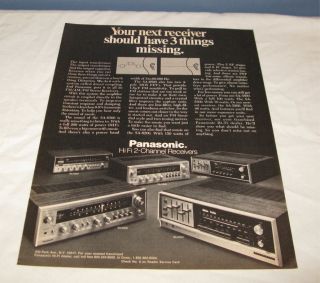 Vintage Panasonic FM AM Multiplex Stereo Receiver Model # RE 7670