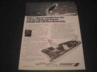 1973 Starcraft Boat Ad Day of Bass Fishing