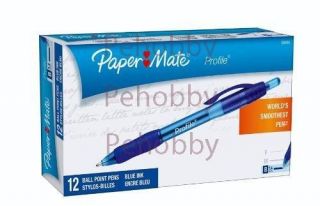papermate profile pens blue